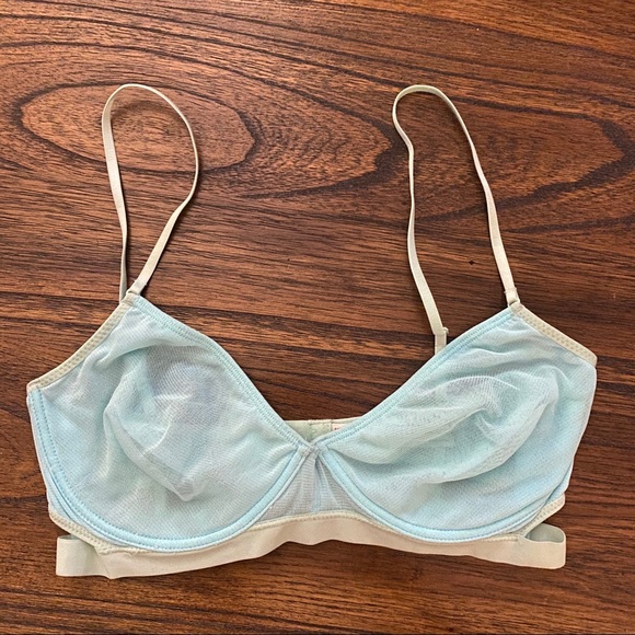 Free People Blue Double Wing Mesh Bra - Picture 5 of 7